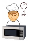Im Backofen oder Toaster in der Temp. 200-220 C° braten, bis Käse geschmolzen wird. Bratenzeit ca. 4 Min.